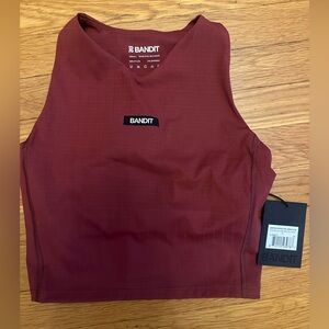Bandit Running Race crop top NWT